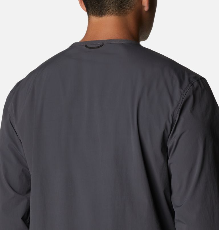 Men's Tech Trail Woven Pullover Shirt, Color: Shark, image 5