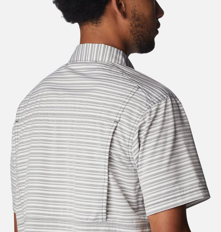Thumbnail: Men's Twisted Creek III Short Sleeve Shirt, Color: Black Basic Stripe, image 5