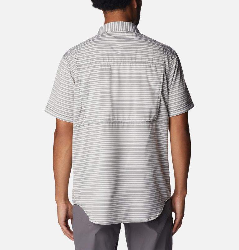 Thumbnail: Men's Twisted Creek III Short Sleeve Shirt, Color: Black Basic Stripe, image 2