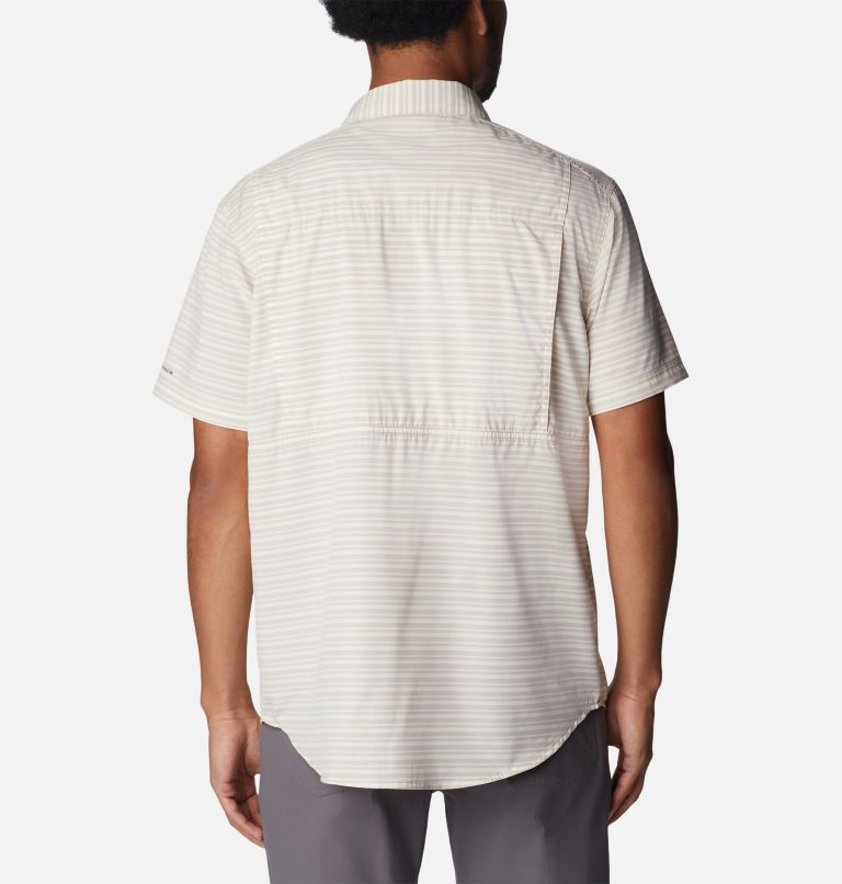 Men's Twisted Creek III Short Sleeve Shirt, Color: Ancient Fossil Basic Stripe, image 2