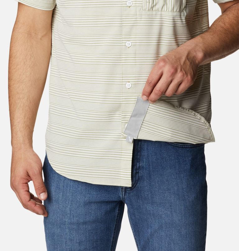 Thumbnail: Men's Twisted Creek III Short Sleeve Shirt, Color: Savory Wave Crest Stripe, image 6