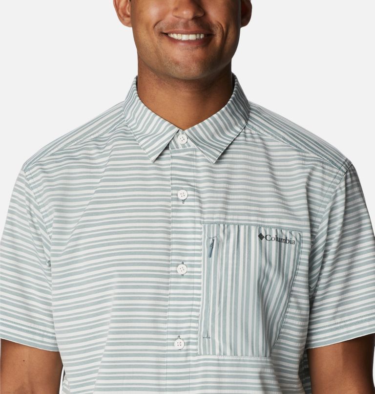 Men's Twisted Creek III Short Sleeve Shirt- Tall, Color: Metal Basic Stripe, image 4