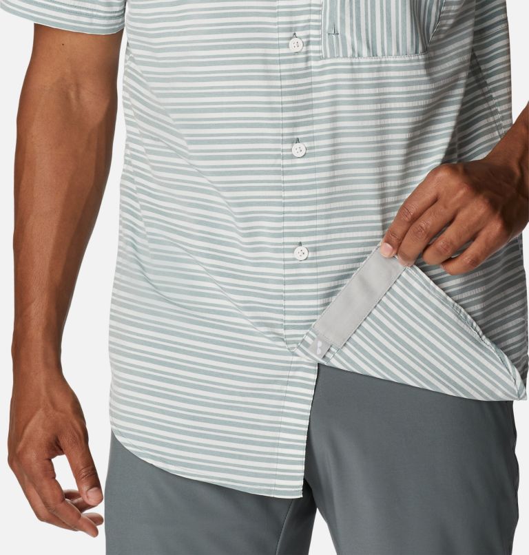Men's Twisted Creek III Short Sleeve Shirt- Tall, Color: Metal Basic Stripe, image 6