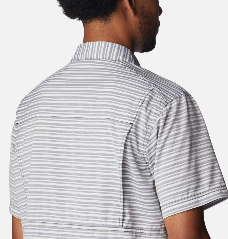 Men's Twisted Creek III Short Sleeve Shirt, Color: Collegiate Navy Basic Stripe, image 5