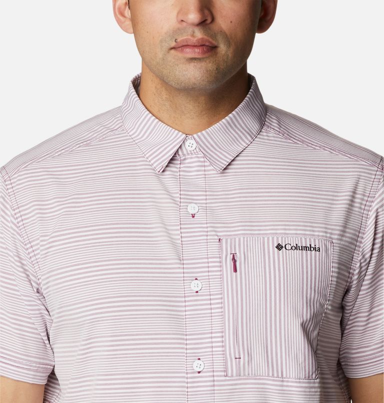 Thumbnail: Chemise à manches courtes Twisted Creek III Homme, Color: Red Onion Wave Crest Stripe, image 4