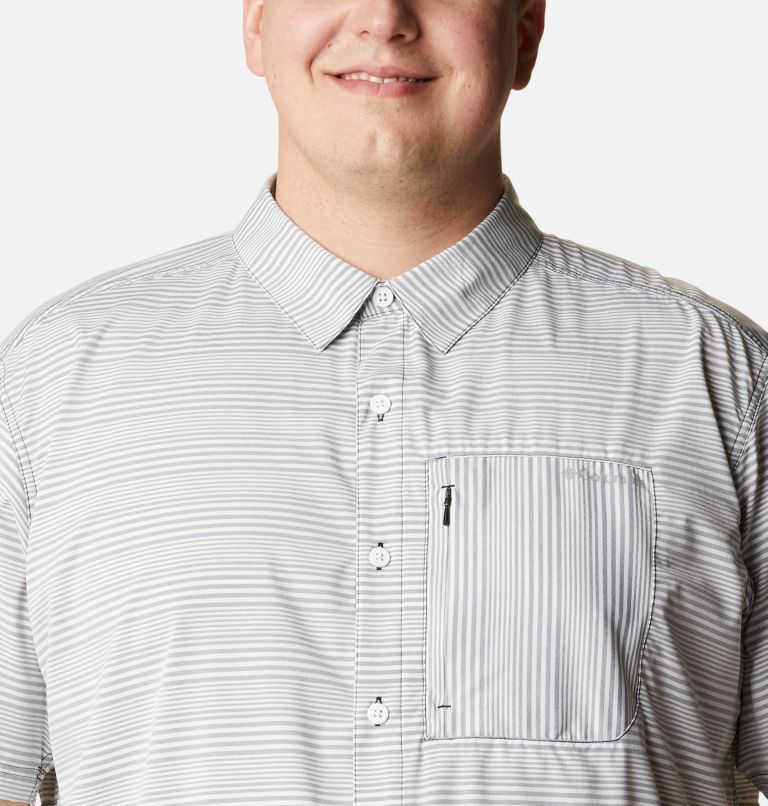 Men's Twisted Creek III Short Sleeve Shirt - Big, Color: Black Wave Crest Stripe, image 4