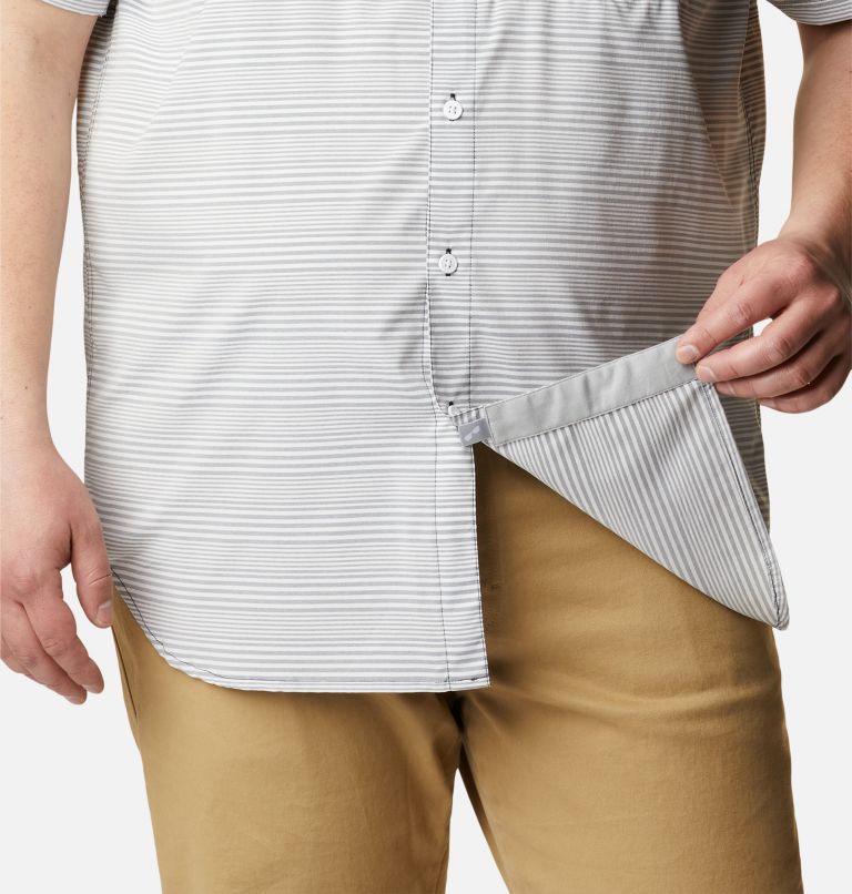 Men's Twisted Creek III Short Sleeve Shirt - Big, Color: Black Wave Crest Stripe, image 6