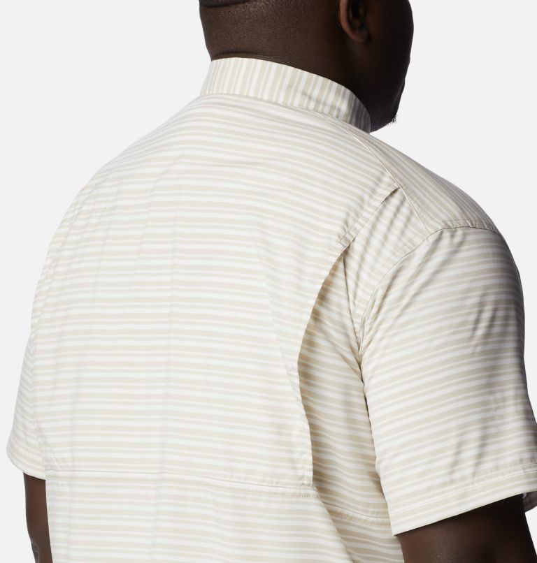 Men's Twisted Creek III Short Sleeve Shirt - Big, Color: Ancient Fossil Basic Stripe, image 5