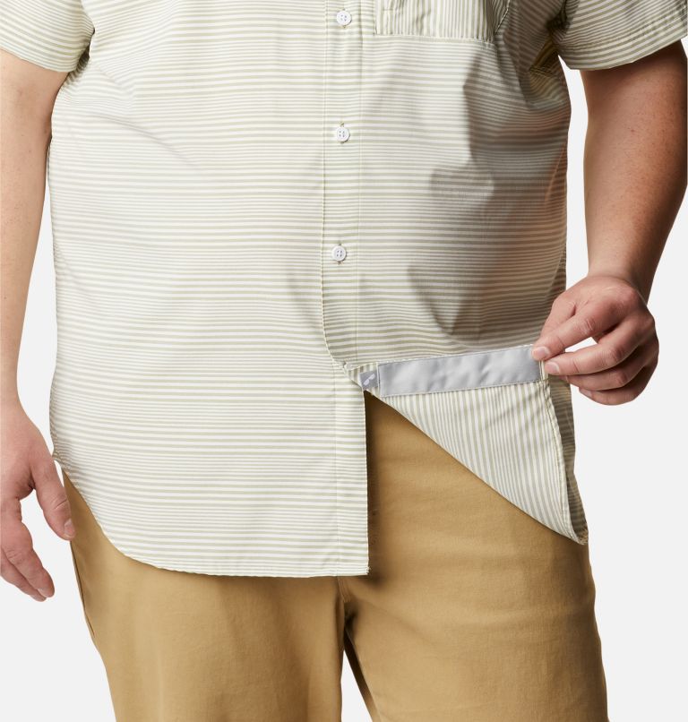 Thumbnail: Men's Twisted Creek III Short Sleeve Shirt - Big, Color: Savory Wave Crest Stripe, image 6