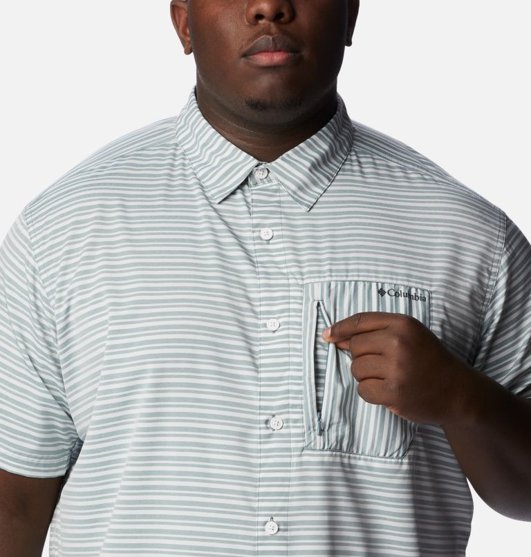 Men's Twisted Creek III Short Sleeve Shirt - Big, Color: Metal Basic Stripe, image 4