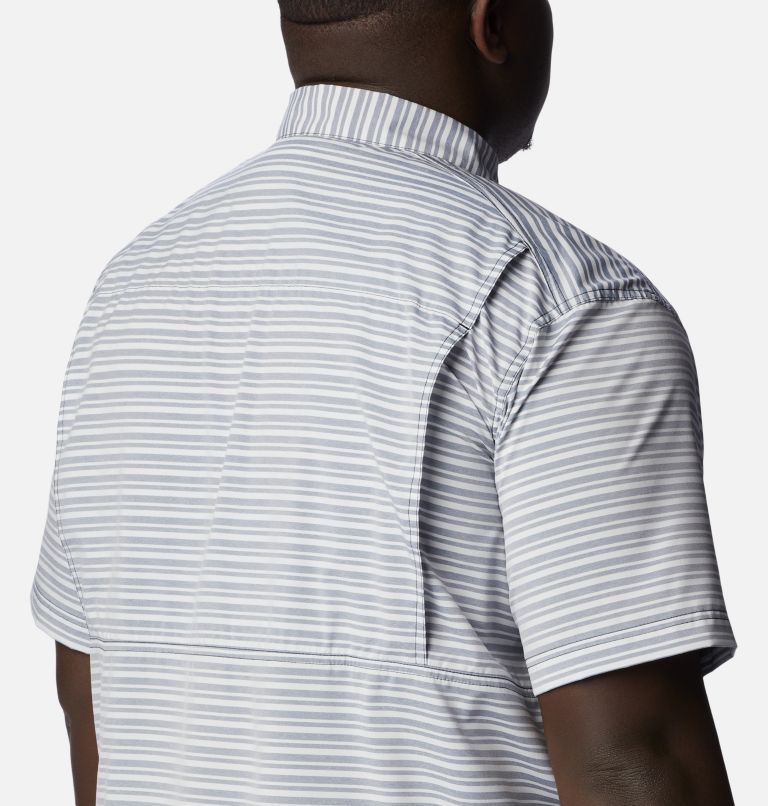 Men's Twisted Creek III Short Sleeve Shirt - Big, Color: Collegiate Navy Basic Stripe, image 5