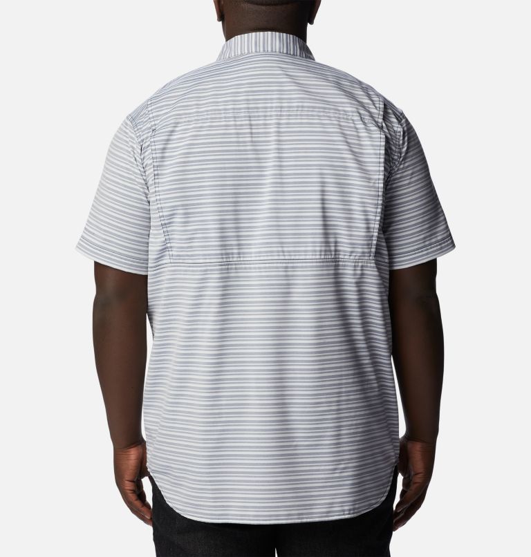 Men's Twisted Creek III Short Sleeve Shirt - Big, Color: Collegiate Navy Basic Stripe, image 2
