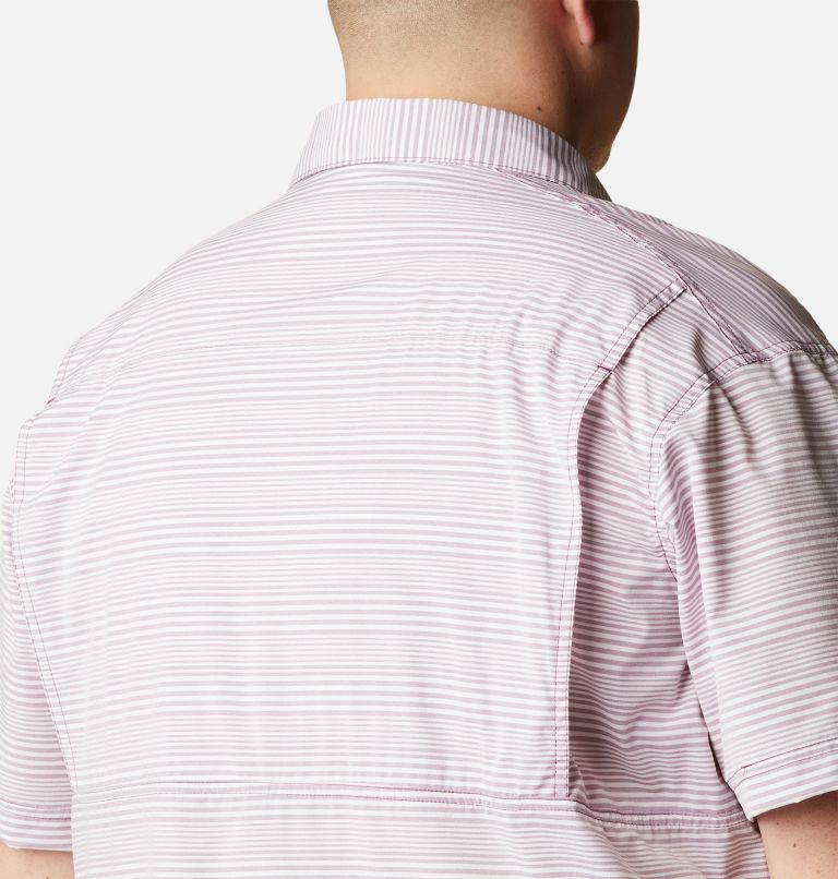 Men's Twisted Creek III Short Sleeve Shirt - Big, Color: Red Onion Wave Crest Stripe, image 5