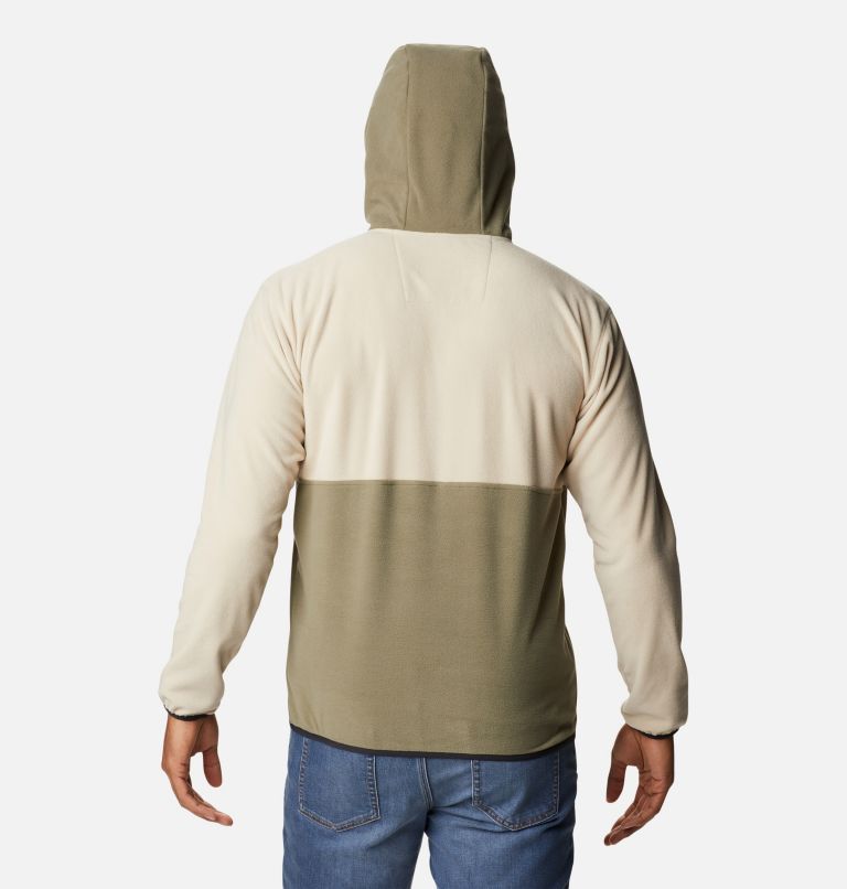 Thumbnail: Men's Back Bowl Lite Half Zip Pullover Hoodie, Color: Ancient Fossil, Stone Green, Black, image 2
