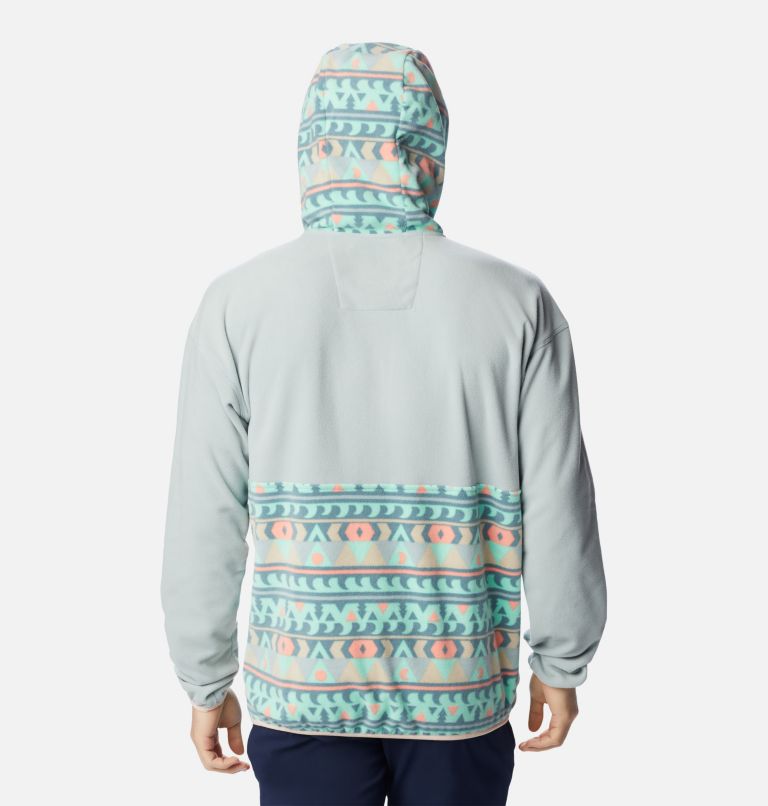 Men’s Backbowl Lite Half Zip Fleece Hoodie, Color: Niagara, Metal Camp Blanket, image 2