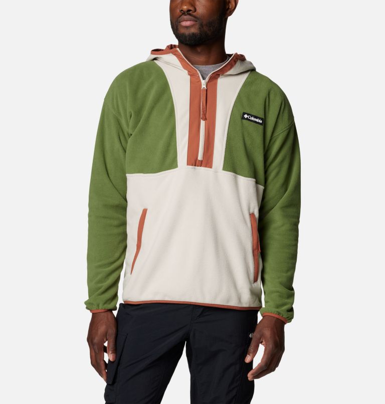 Men’s Backbowl Lite Half Zip Fleece Hoodie, Color: Canteen, Dark Stone, Auburn, image 5