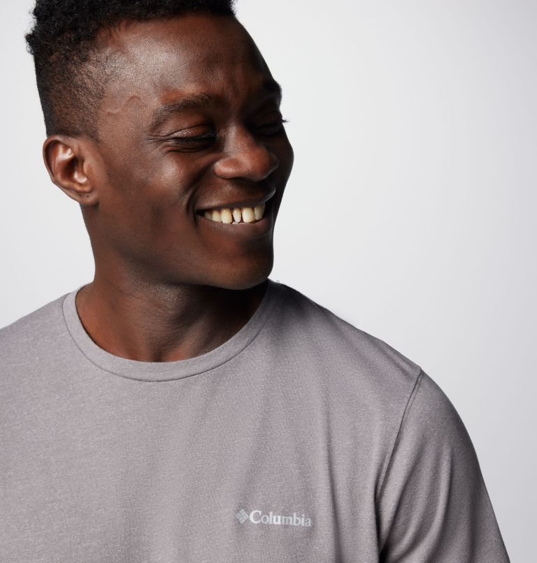 Men's Thistletown Hills Short Sleeve Shirt, Color: City Grey Heather, image 5
