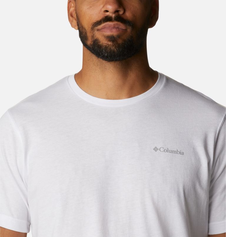 Thumbnail: Men's Thistletown Hills Short Sleeve Shirt, Color: White, image 4