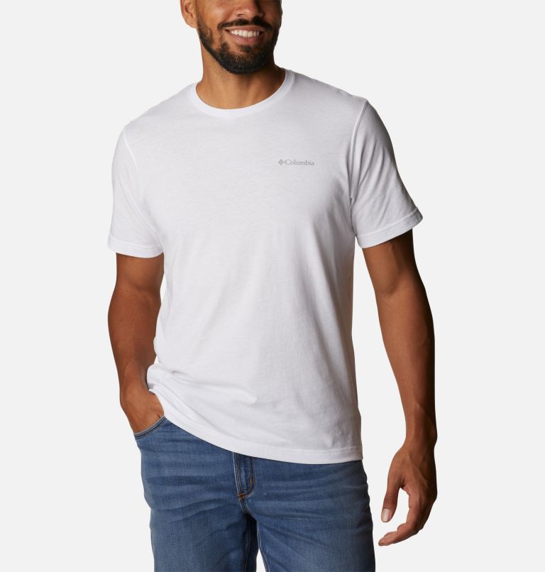 Thumbnail: Men's Thistletown Hills Short Sleeve Shirt, Color: White, image 1