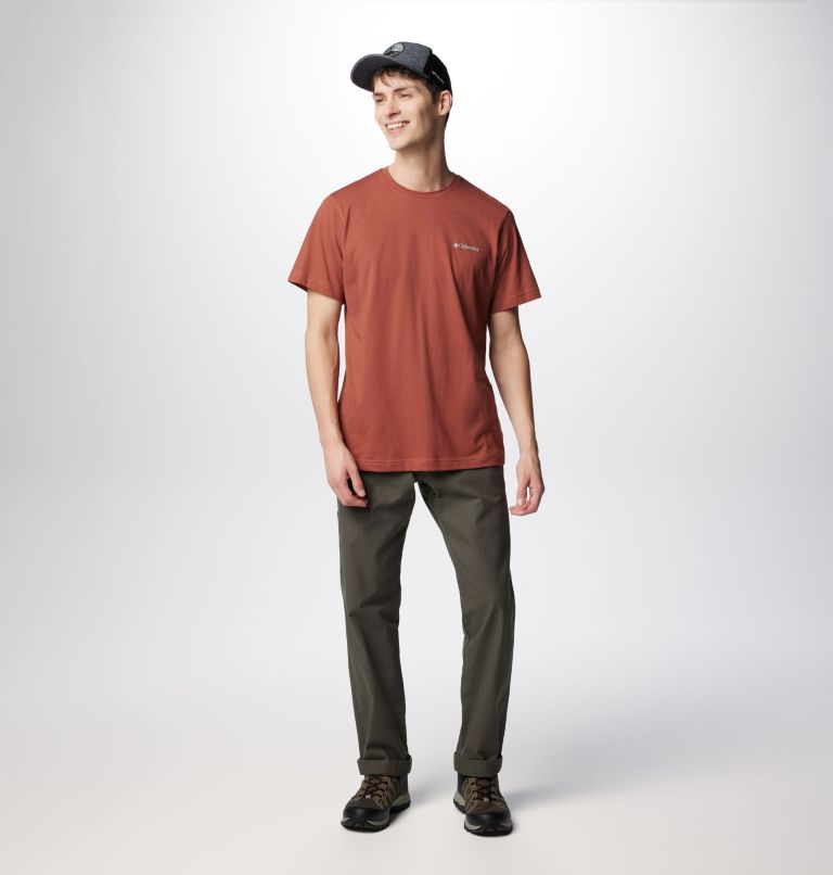 Men's Thistletown Hills Short Sleeve Shirt, Color: Auburn Heather, image 3