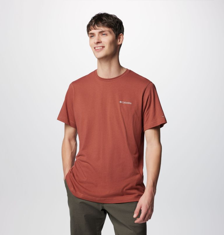 Men's Thistletown Hills Short Sleeve Shirt, Color: Auburn Heather, image 1