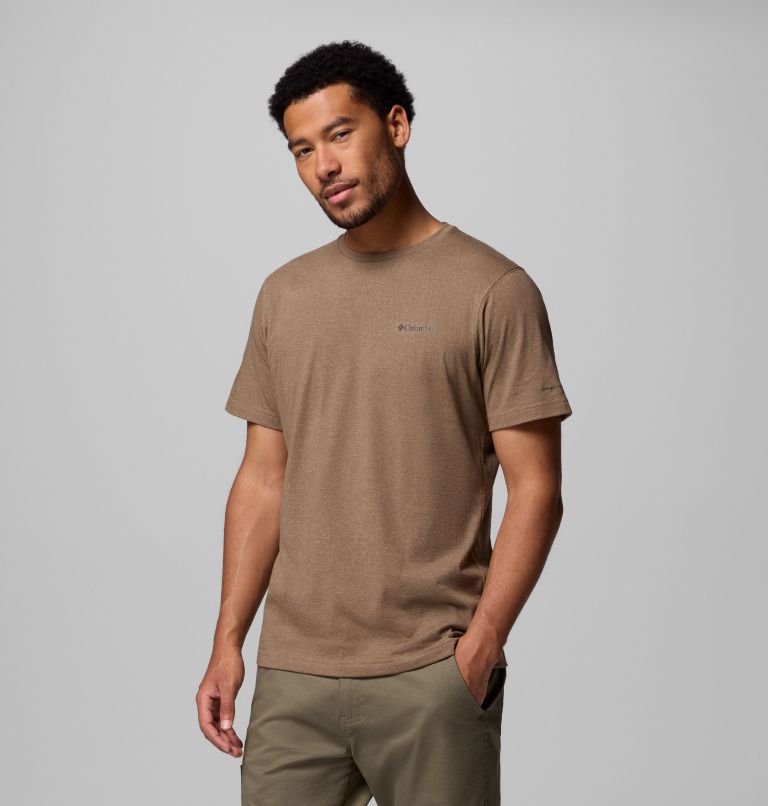 Men's Thistletown Hills Short Sleeve Shirt, Color: Delta Heather, image 4