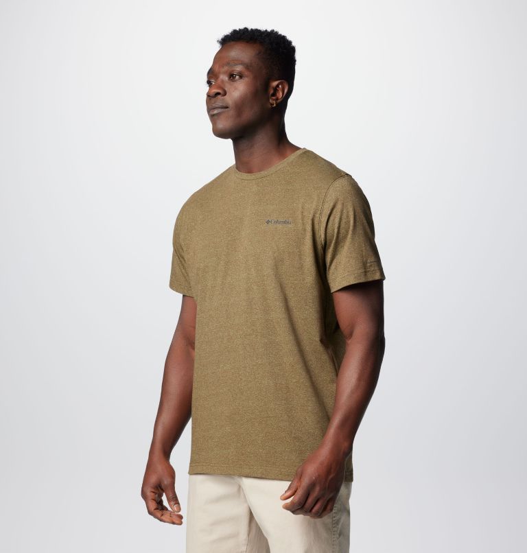 Men's Thistletown Hills Short Sleeve Shirt, Color: Olive Green Heather, image 4