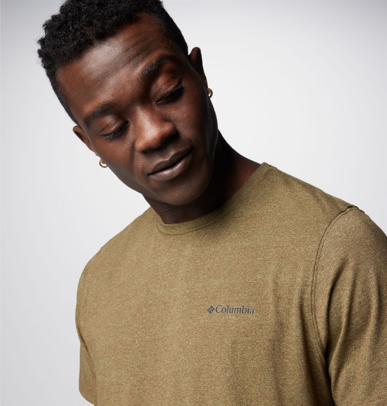 Men's Thistletown Hills Short Sleeve Shirt, Color: Olive Green Heather, image 5