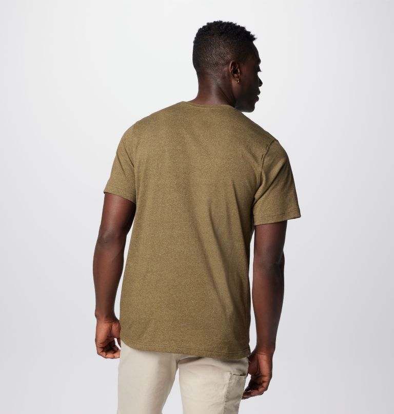 Men's Thistletown Hills Short Sleeve Shirt, Color: Olive Green Heather, image 2