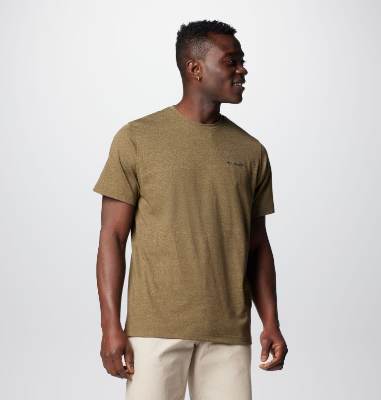 Men's Thistletown Hills Short Sleeve Shirt, Color: Olive Green Heather, image 1