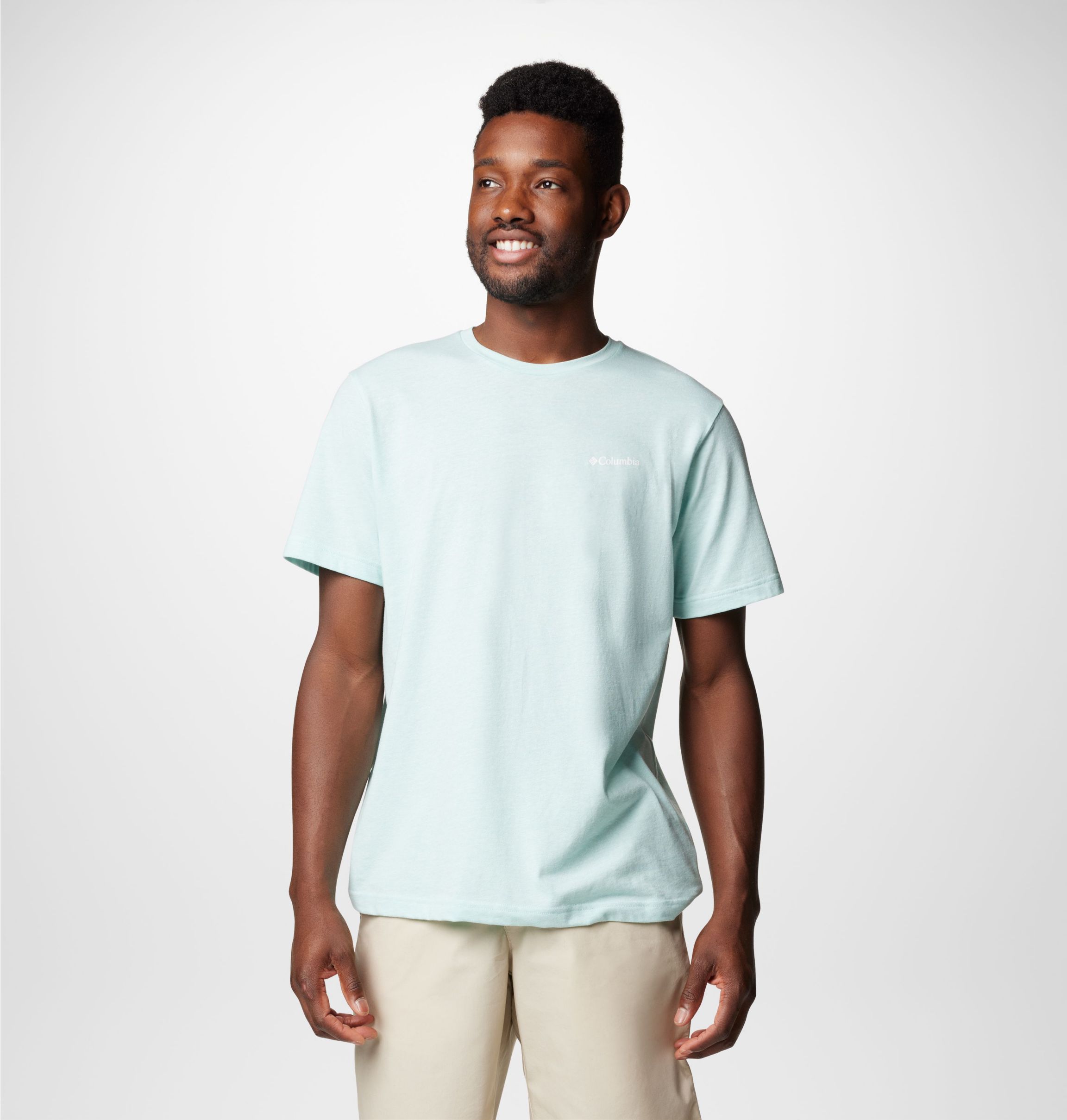 Columbia Men's Medium Thistletown Hills S/S Omni-Wick T-Shirt Gray OR White