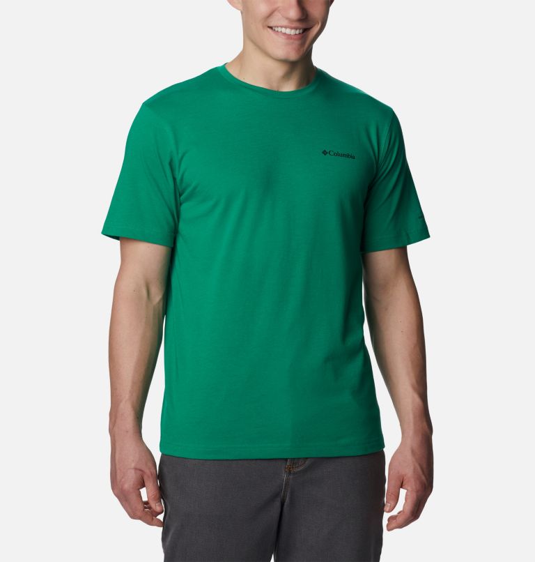 Thumbnail: Men's Thistletown Hills Short Sleeve Shirt, Color: Bamboo Forest, image 1