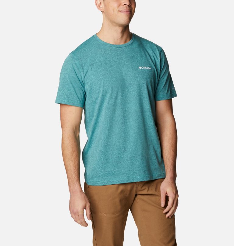 Thistletown Hills Short Sleeve | 362 | M, Color: Electric Turquoise, Collegiate Navy, image 5