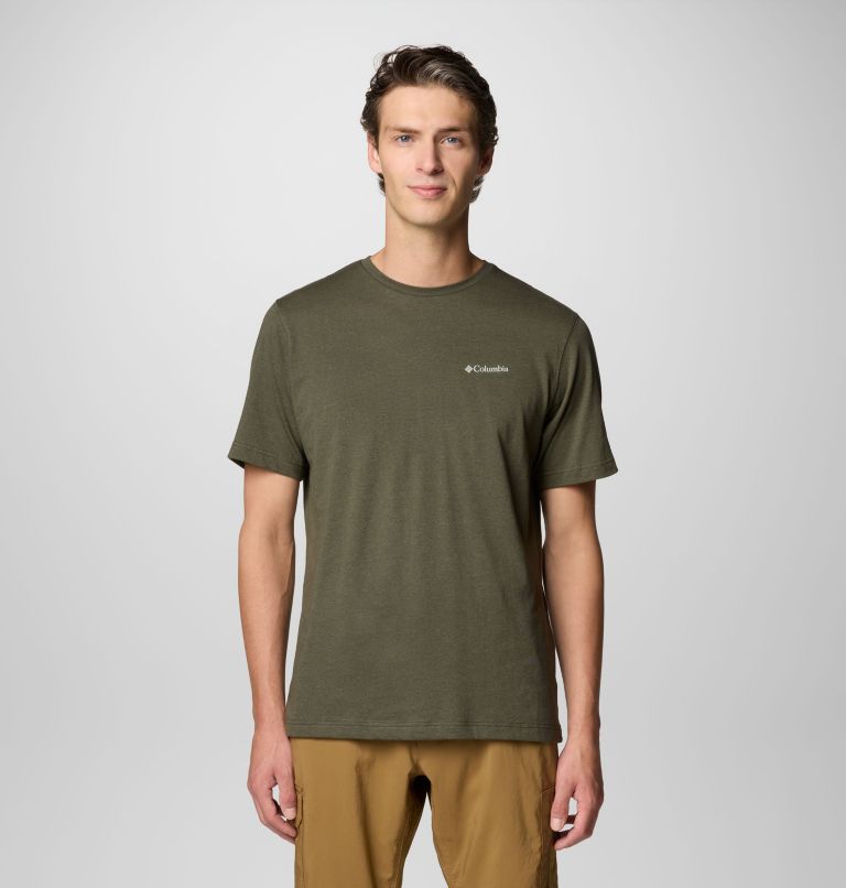 Men's Thistletown Hills Short Sleeve Shirt, Color: Greenscape Heather, image 1