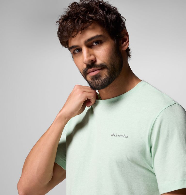 Men's Thistletown Hills Short Sleeve Shirt, Color: New Mint Heather, image 5