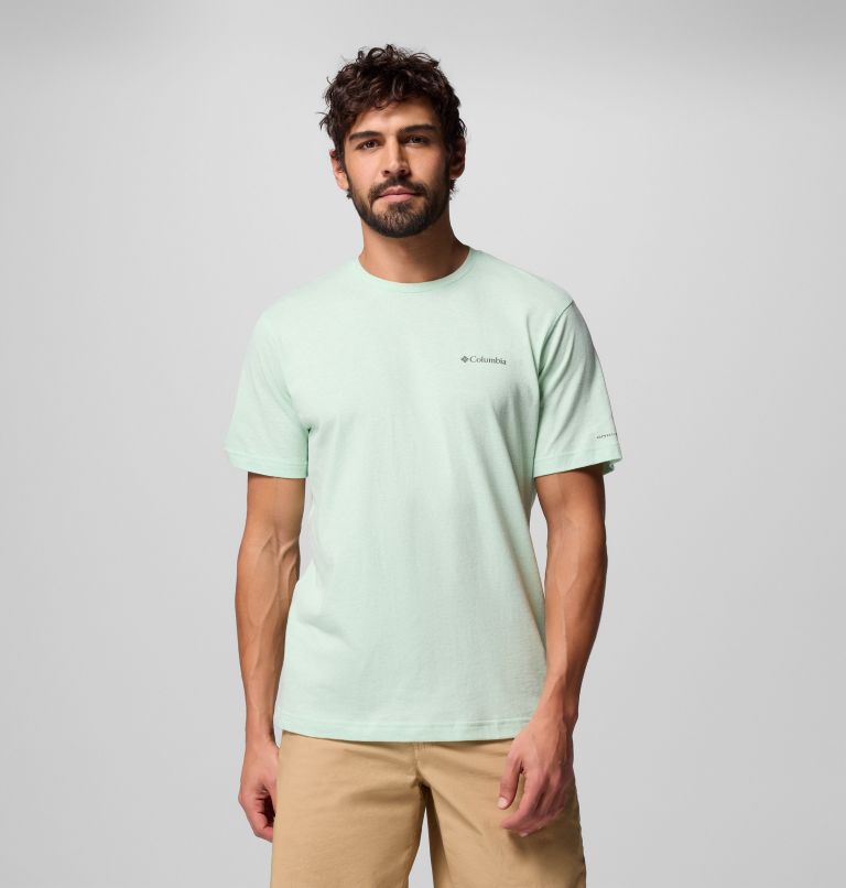 Men's Thistletown Hills Short Sleeve Shirt, Color: New Mint Heather, image 1