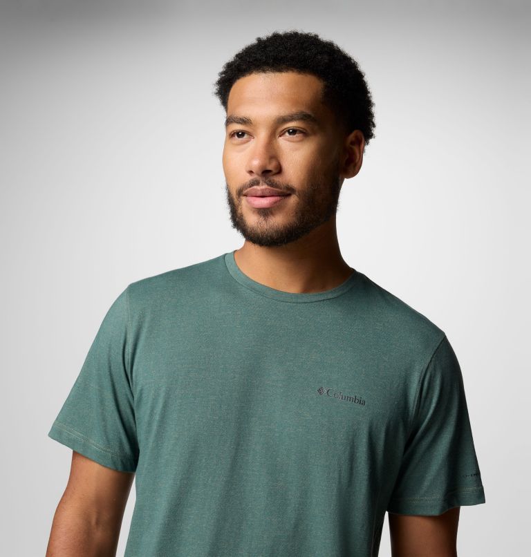 T-shirt technique Thistletown Hills Homme, Color: Stone Green Heather, image 5