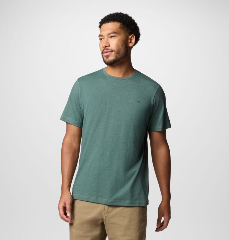 T-shirt technique Thistletown Hills Homme, Color: Stone Green Heather, image 6