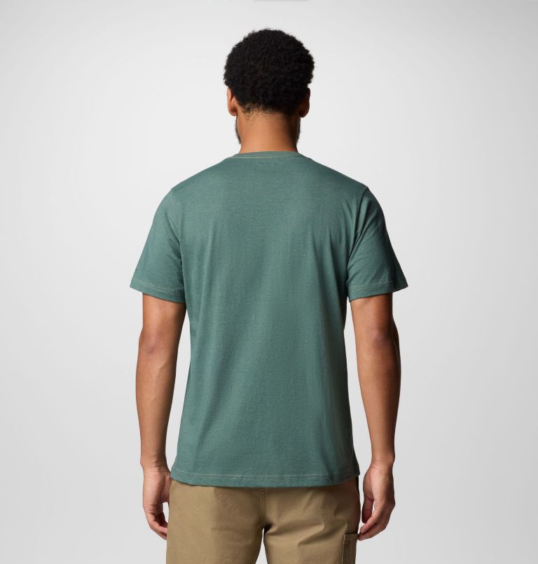 T-shirt technique Thistletown Hills Homme, Color: Stone Green Heather, image 3