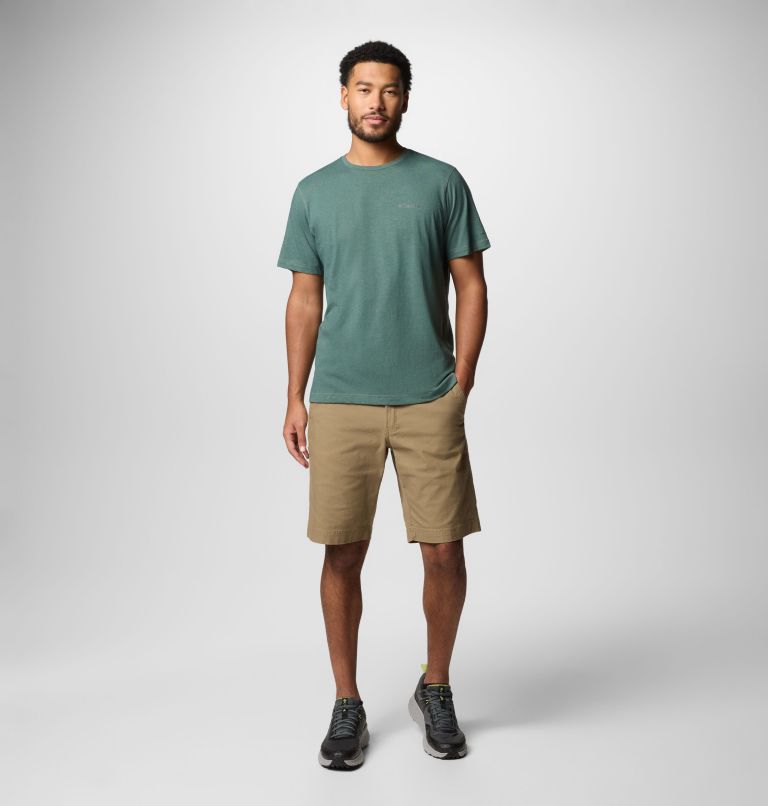 T-shirt technique Thistletown Hills Homme, Color: Stone Green Heather, image 2