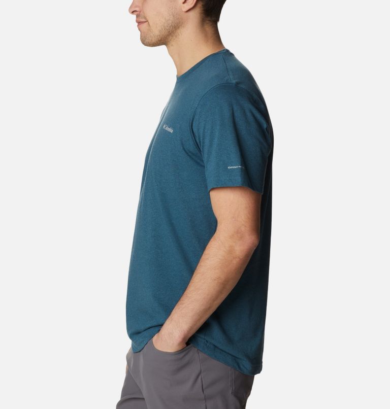 Thumbnail: Men's Thistletown Hills Short Sleeve Shirt, Color: Night Wave Heather, image 3