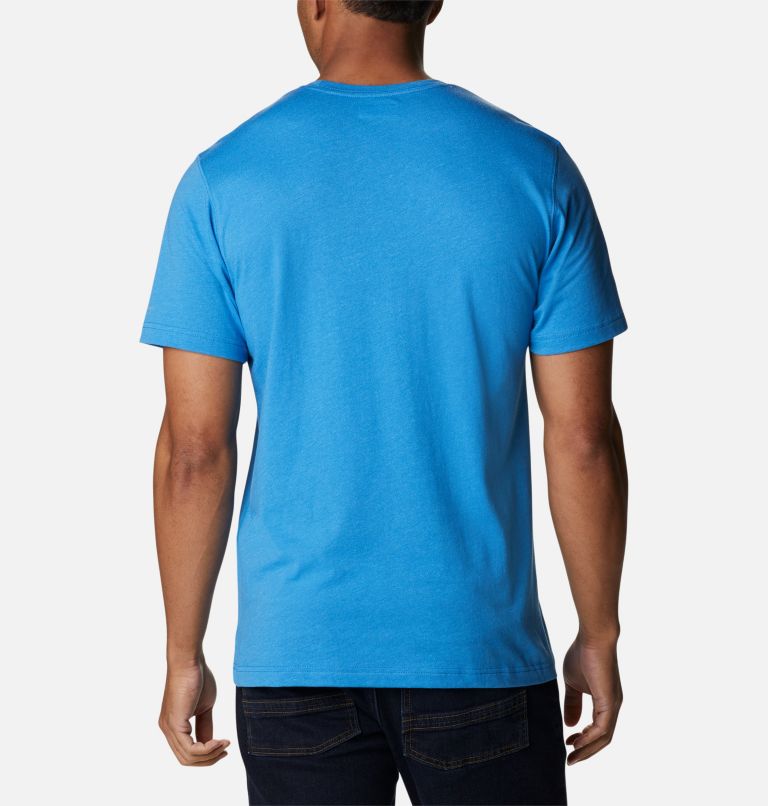Thumbnail: Men's Thistletown Hills Short Sleeve Shirt, Color: Bright Indigo Heather, image 2