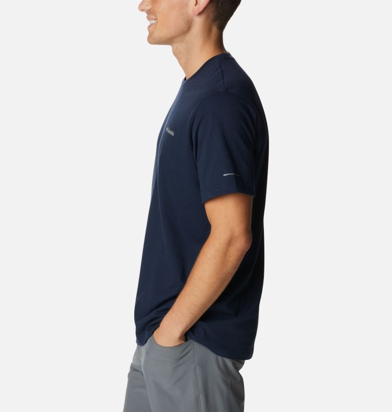 Thumbnail: Men's Thistletown Hills Short Sleeve Shirt, Color: Collegiate Navy Heather, image 3