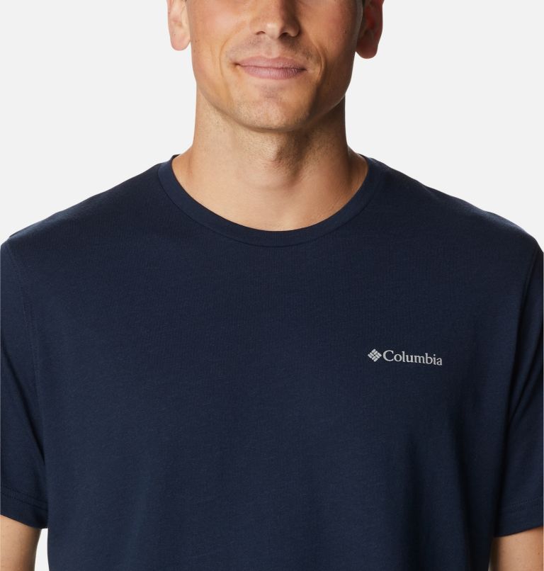 Men's Thistletown Hills Short Sleeve Shirt, Color: Collegiate Navy Heather, image 4