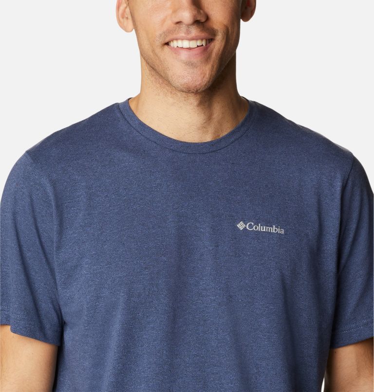 Men's Thistletown Hills Short Sleeve Shirt, Color: Dark Mountain Heather, image 4