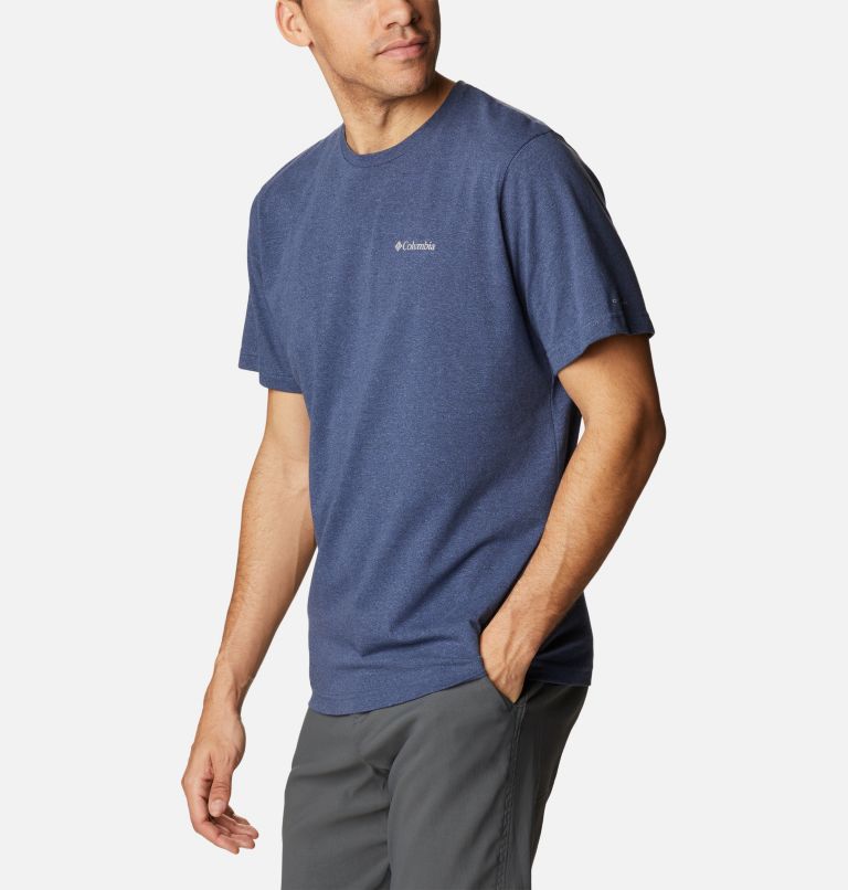 Men's Thistletown Hills Short Sleeve Shirt, Color: Dark Mountain Heather, image 5