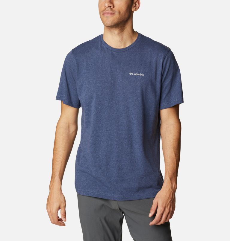 Men's Thistletown Hills Short Sleeve Shirt, Color: Dark Mountain Heather