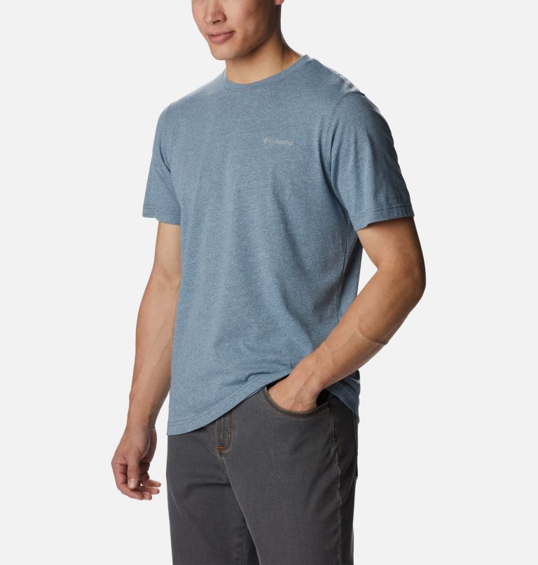 Men's Thistletown Hills Short Sleeve Shirt, Color: Dark Mountain, Sky Blue, image 5