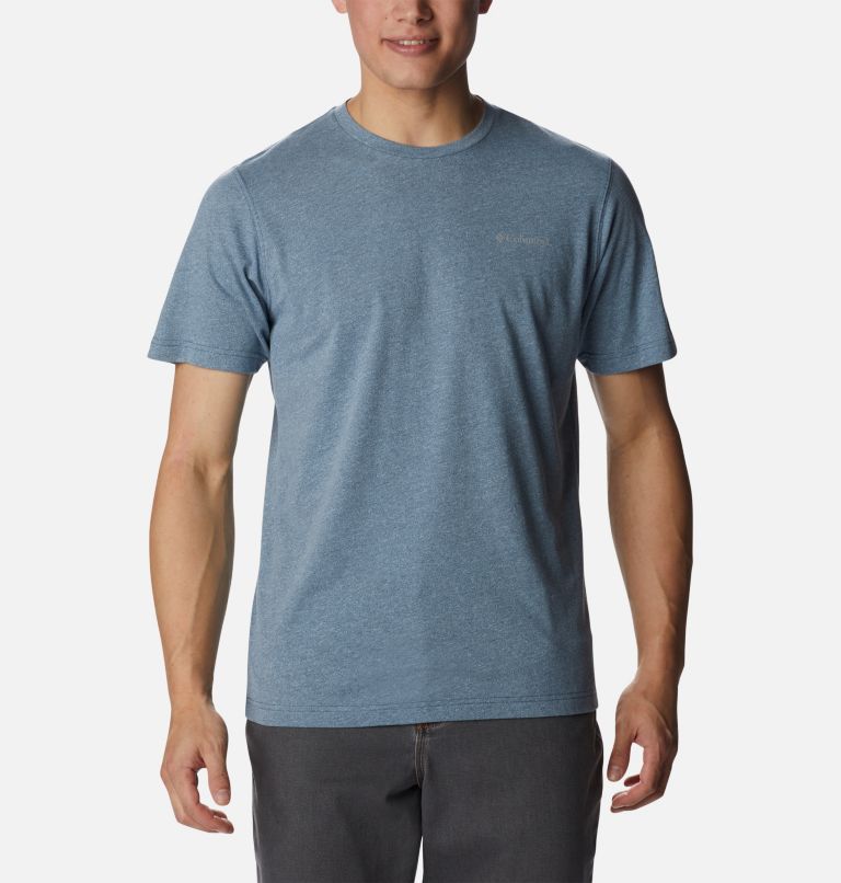Thumbnail: T-shirt à manches courtes Thistletown Hills Homme - Tailles fortes, Color: Dark Mountain, Sky Blue, image 1