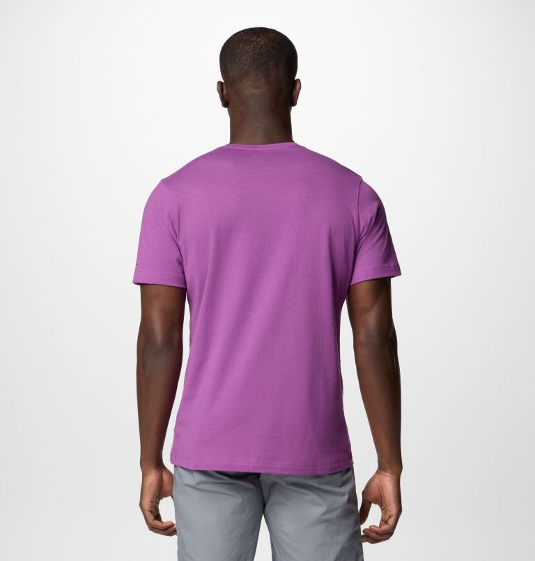 Men's Thistletown Hills Short Sleeve Shirt, Color: Razzle Heather, image 2
